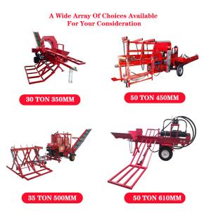 fully automatic wood chipper machine log splitter hydraulic electric automatic