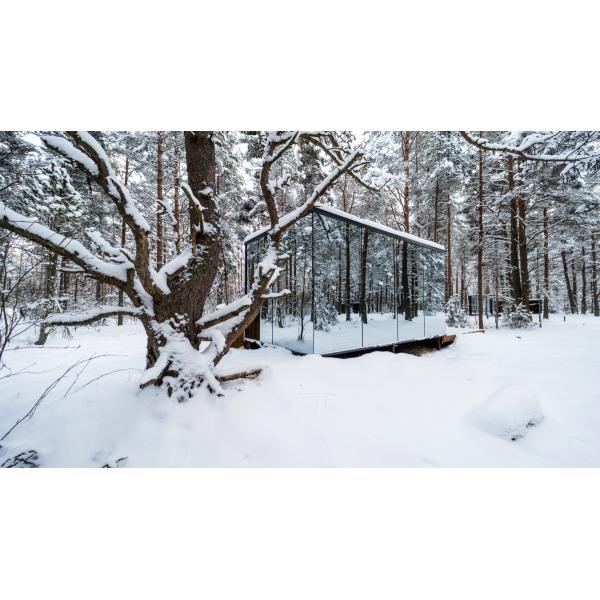 Insulated Outdoor Glass Sunroom Houses With Customized Roof And Chinese Top Hardware