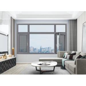 China Custom Aluminum Casement Windows Soundproof Powder Spraying / Fluorocarbon Spray on sale