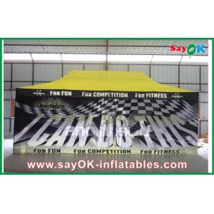 Outdoor Canopy Tent Huge Black Folding Easy Up Tent Steel Frame For Advertisemen