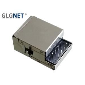 Cheap Offset / PIP Rj45 Multiple Port Connectors Tab Up -40 To 85 ℃ Operating Temp for sale