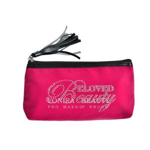 China Cute Girls Makeup Brush Bag Pen Case Cosmetic Clutch Pouch With Zipper on sale