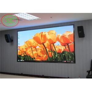 High refresh rate 3840 hz indoor P 3 LED display mounted on the wall for