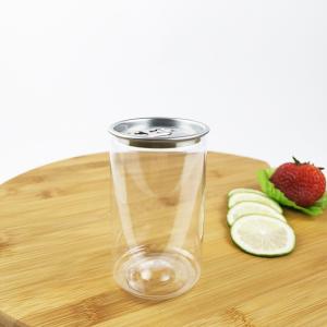 210ml Clear Empty Food Container Jars with Aluminum Easy Pull Cover