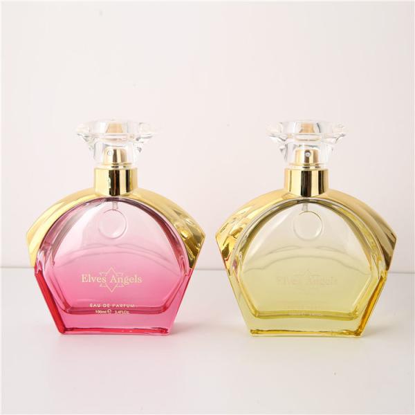 Quality Multicolor Optional Reusable Perfume Bottle 100ml Luxury Climp 15mm wholesale