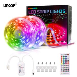 Flexible Led Ribbon Lights DC12V With Rgb Color And Smart Music Feature