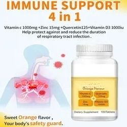 Factory Supply Chewable Antioxidant Ascorbic Acid Multi Vitamin Tablets