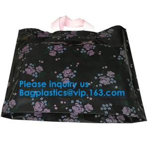 Colored Soft Loop Plastic Handle Bags With Cardboard Insert On The Bottom,Pet
