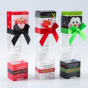 Factory Custom PET Packaging Box For Food Cookies Packaging With Ribbon