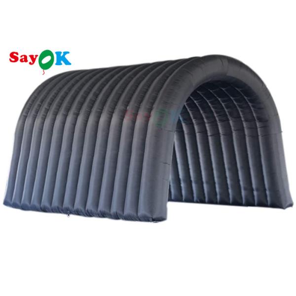 Quality Black Inflatable Tunnel Tent Multi Function For Activities Exhibitions wholesale