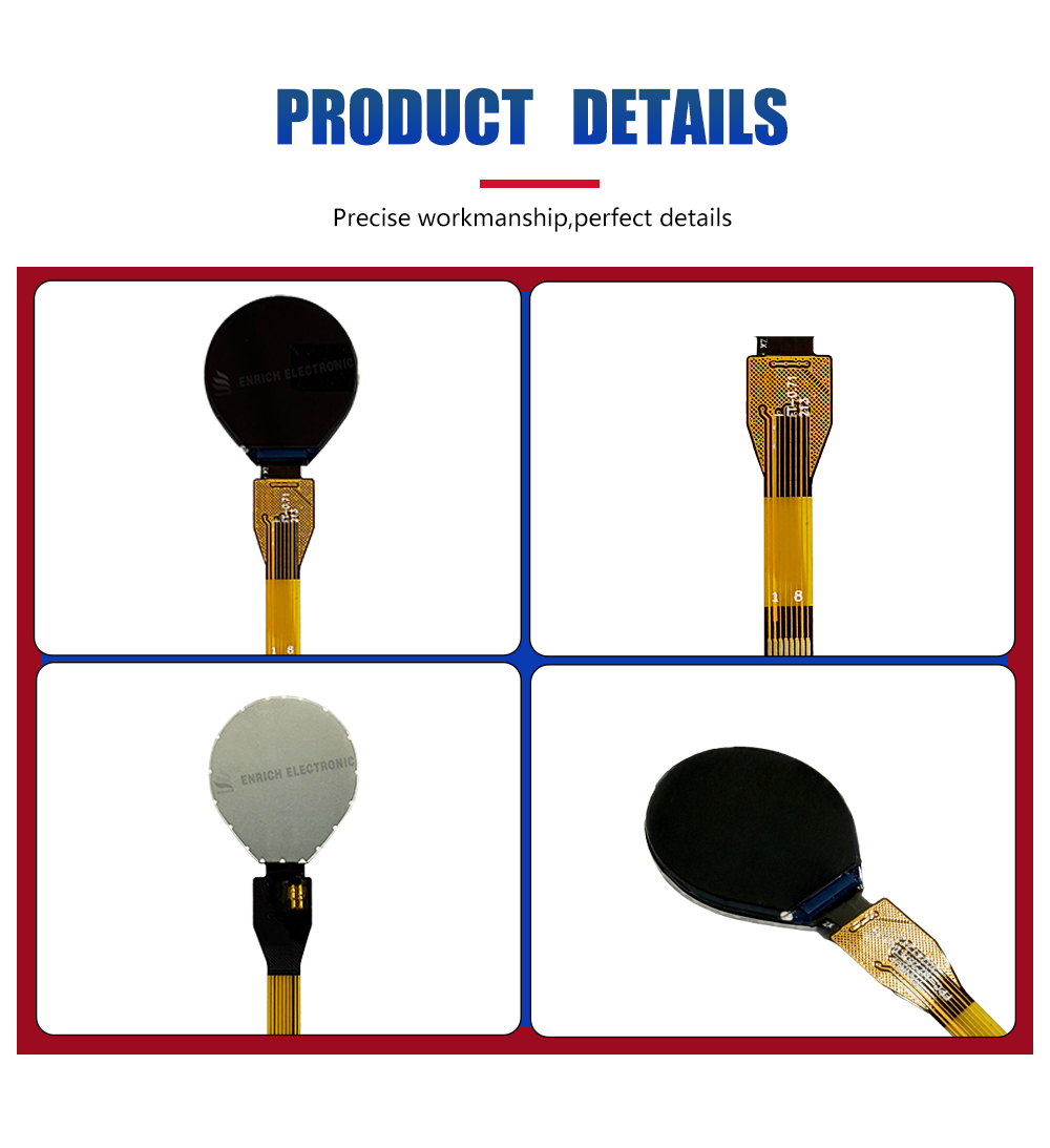 0.71 Inch Round TFT LCD Module with 160x160 Resolution and IPS Viewing Angle for