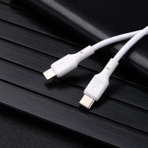 Safety USB PD Cable Type C To Lightning Battery Protection For Iphone Charging