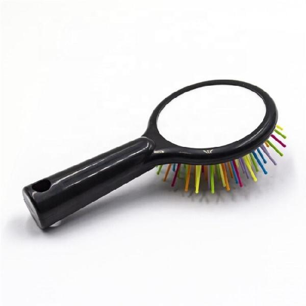 Diy Custom Blank Sublimation Hair Brush Comb Rainbow Round Plastic Massage Comb For Heat Transfer