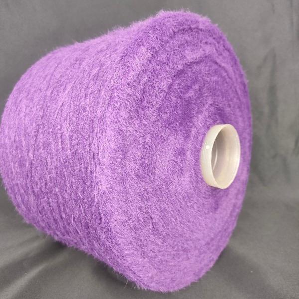 1.3CM 100% Purple Polyester Feather Yarn Eyelash Yarn Fancy Soft Yarn For Knitting Fabrics