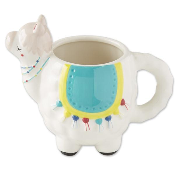 Quality 14 OZ Food Safe 3D Ceramic Llama Mug Hand Painted wholesale