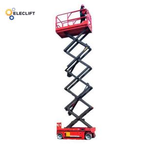 Cheap 500kg Self Propelled Scissor Lift With 14m Maximum Height 300-500Kg Load Weight 0.8kw Motor Power for sale