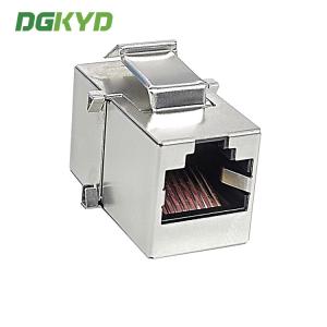 8P8C Has Card Groove CAT.3 With Shielding Modular RJ45 To RJ45 Coupler Shielding