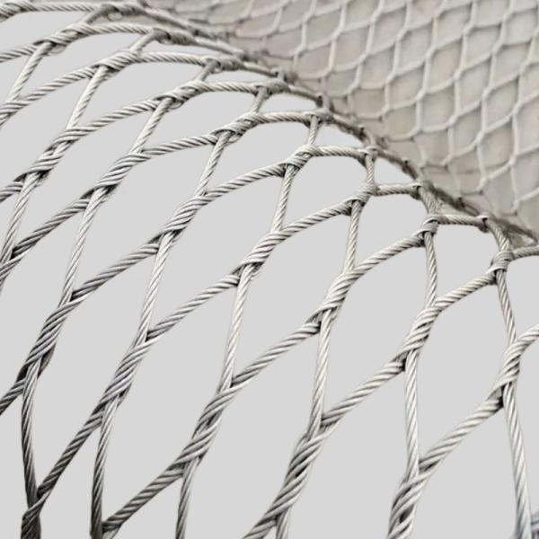 Quality Interwoven Stainless Steel Rope Mesh 1.2mm-3.2mm For Zoo Mesh wholesale