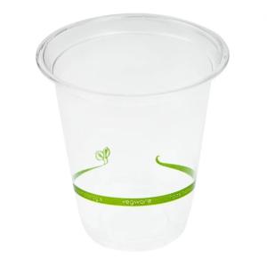 100% Compostable Biodegradable PLA Cups 12 14 16 Oz For Water Drinking