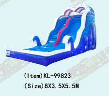 Aldult Outdoor Rental Inflatable Large Water Slides With Bouncy