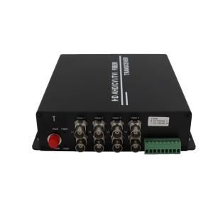 8Ch 3MP Video To Fiber Converter FC Connector AHD HDCVI HDTVI CVBS