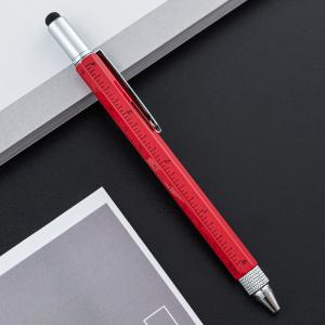 Multifunctional Metal Creative Ballpoint Pen Ruler Screwdriver Touch Screen