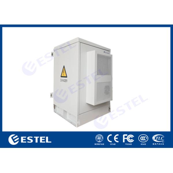 Weatherproof IP55 16U Outdoor Telecom Cabinet With Air-Conditioner Design And