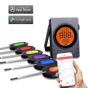 High Temperature Bluetooth Food Thermometer Meat Probes With App Alarm