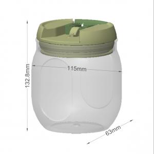 Cheap Smooth Surface Food Storage Plastic Container 1200ml Capacity And ODM Sealing for sale