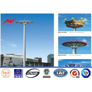 Cheap Q345 HDG 35M 48 Lamps Steel Square Light Poles 15 Years Warranty Time for sale
