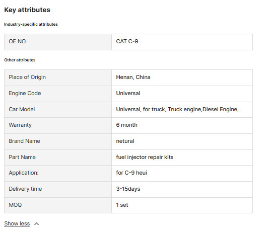 ZQYM Common Rail Diesel Overhaul Kit Injector Repair Kits O Ring Set Excavator O Ring Kit For CAT Heui C-9 Injector