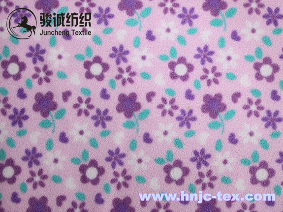 Hot Sell custom solid with various pattern polar fleece baby blanket fabric for