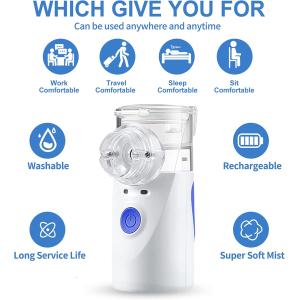 Easy Operation Handheld Portable Nebulizer Quiet Hand Held Nebulizer Machine 50