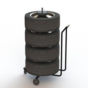 Knocked Down Wheel Display Rack For Garage Automobile Repair Factory