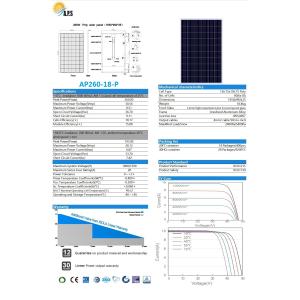 China 30V Polycrystalline 60 Cell Poly260W,265W, 270W,275W,280W,285W,290W,295W,300W,305W,310W solar panel photovoltaic module on sale