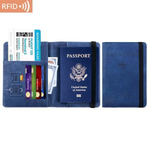 AMAZON PU LEATHER PASSPORT BAG RFID MULTI-FUNCTIONAL PASSPORT HOLDER PASSPORT