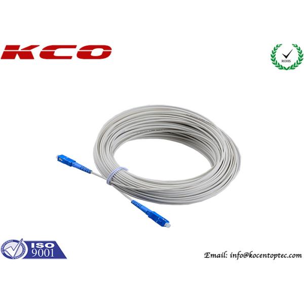 FTTH 10 Gigabit Fiber Patch Cable SC To SC Flame Retardant Low Smoke Zero