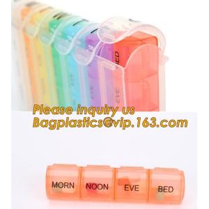 Large Weekly Medication Capsule Pill Box,Fashionable portable pocket size pill