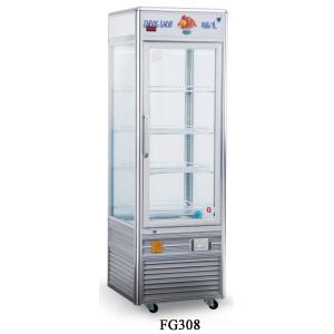Single Temperature Refrigerated Cake Display Cabinets 308L Four - Sides Tempered