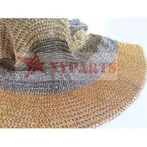 Light Partitioning Copper Metal Ring Mesh 8 Mm