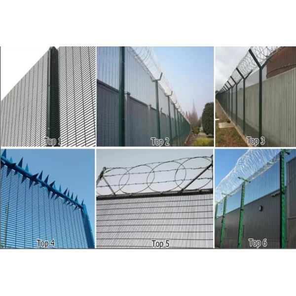 ultra 358 vinyl welded mesh security fencing 4mm 76.2*12.7mm for prisons, airports, laboratories, secure hospitals