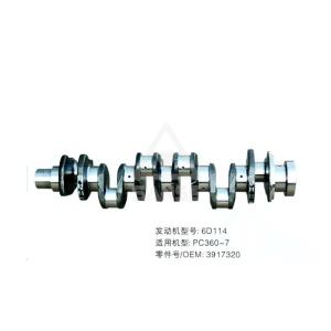 China 6D114 Diesel Engine Crankshaft For Komatsu PC360-7 Excavator Engine Crank Shaft on sale