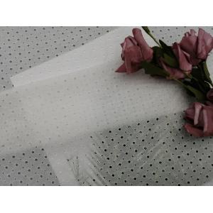 Sakura Cherry Blossom Thread White Embroidered Eyelet Fabric