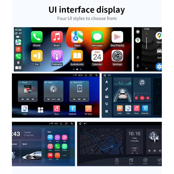 Car Multimedia Player With Android Auto Carplay For Toyota Highlander 2009-2014