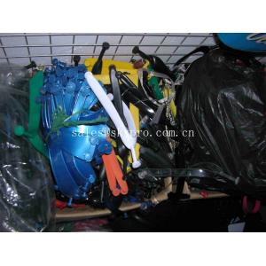 Foam Rubber Flip Flops White Soles With Flowers Leaves Pattern , Cut Out Plastic