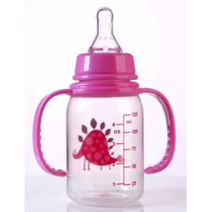 Standard 4oz 125ml Polypropylene Baby Bottles Two Handle