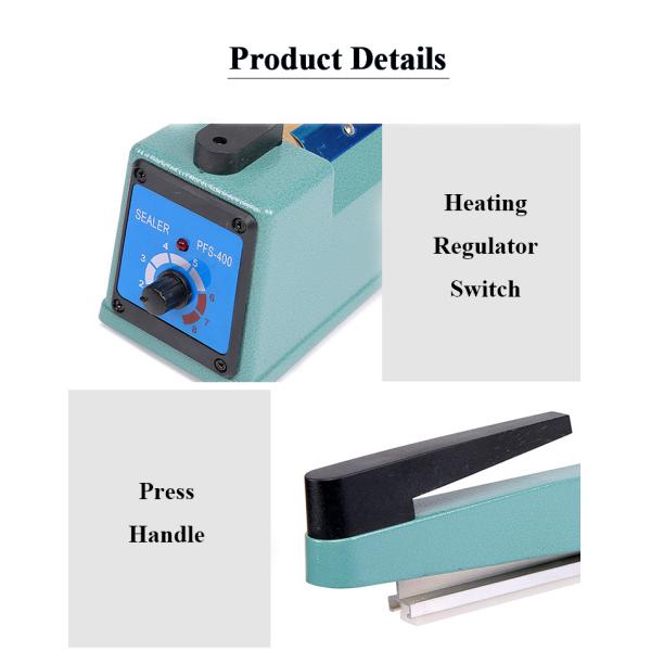 DUOQI SF-200A Manual Hand Impulse Sealing Machine for Light Aluminum Packaging Needs