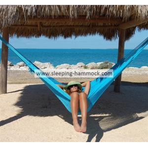Handwoven Hand Woven Mayan Hammock Double Size , All Weather Light Blue Beach