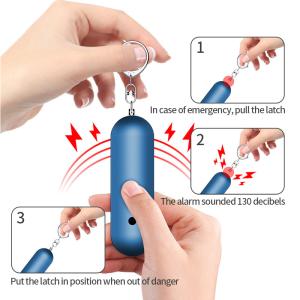 BSCI 130DB Personal Security Alarm Keychian For Women Children