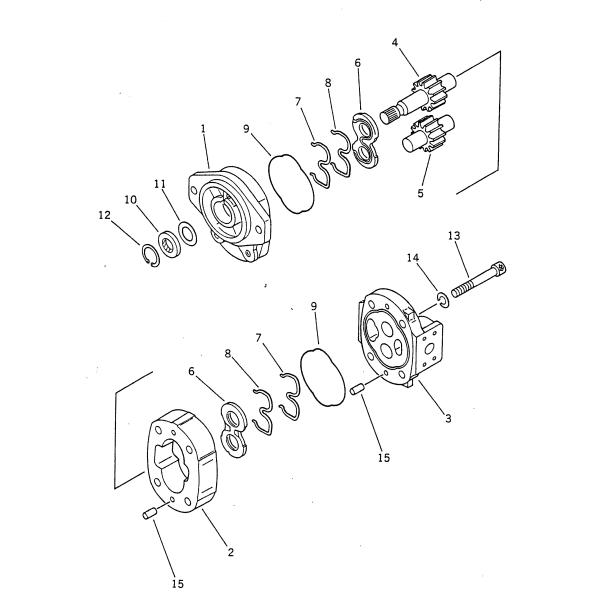 705-11-33011 7051133011 For Komatsu GD605A-3 GD655A-3 WA100-3 WA120-3 WR11-3 WHEEL LOADERS Hydraulic Main Pump Gear pumps LOADER PUMP SWITCH PUMP